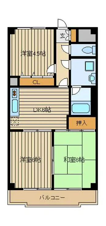 パールハイツ 2階階 間取り