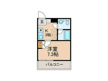 P-COM KOGA(1K/5階)の間取り写真