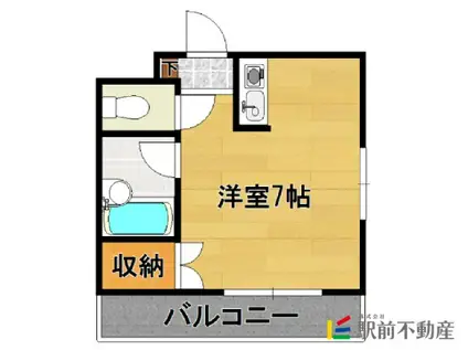 サン松香台(ワンルーム/2階)の間取り写真