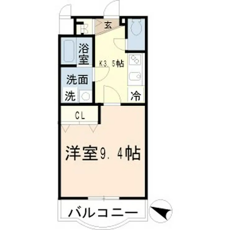キャメロット 3階階 間取り