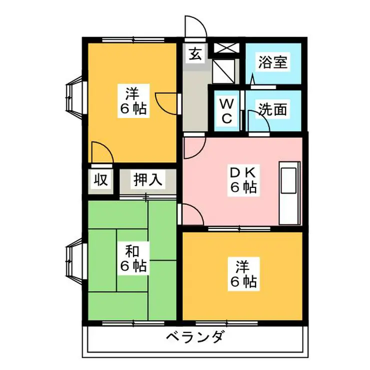 トレンディコート 1階階 間取り