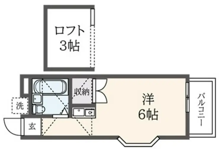 サンサーラ山手 2階階 間取り