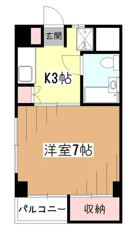 ハイツブルネット 1階階 間取り