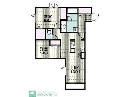 LE RUAH(2LDK/3階)の間取り写真