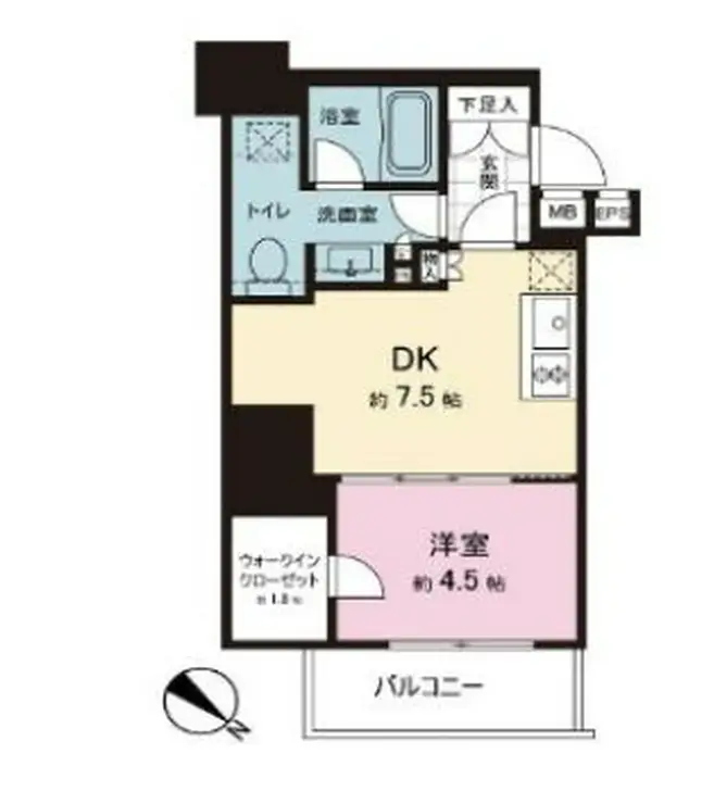 ザ・パークワンズ渋谷本町 14階階 間取り