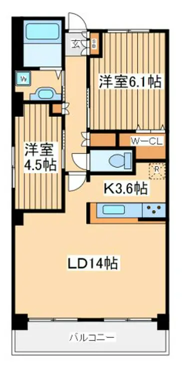 イプセ府中 4階階 間取り