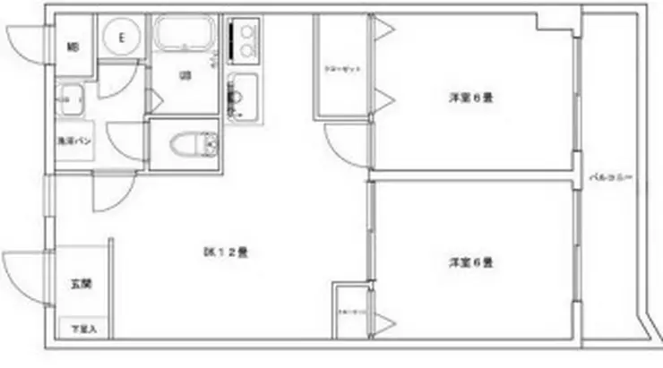 滝野川フラワーハイツ 2階階 間取り