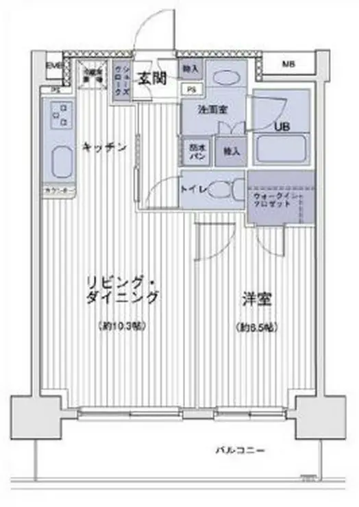 エスティメゾン大島 13階階 間取り