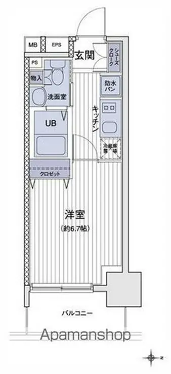 エスティメゾン大島 7階階 間取り