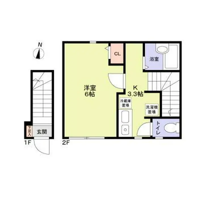 クレフラスト木場 2階階 間取り