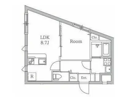 コリーヌ国分寺(1LDK/3階)の間取り写真