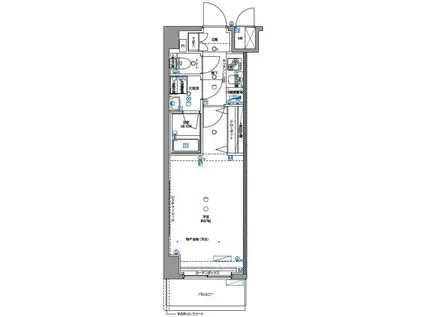 パティーナ武蔵関(1K/3階)の間取り写真