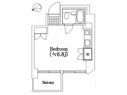 メインステージ大森町駅前(ワンルーム/3階)の間取り写真