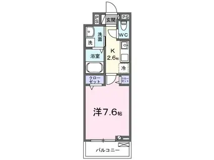 KA PILINA(1K/2階)の間取り写真