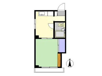 日野ビル(1K/3階)の間取り写真