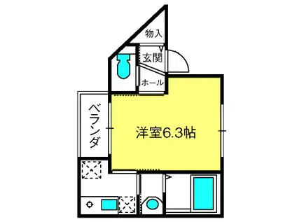 M-FLAT OMIYA(1K/3階)の間取り写真