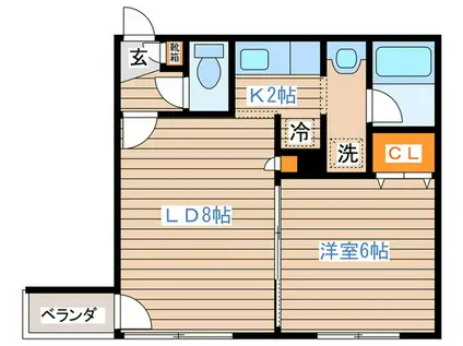 HS南平岸112(1LDK/3階)の間取り写真