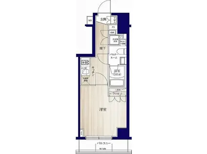セジョリ早稲田鶴巻町(1K/5階)の間取り写真