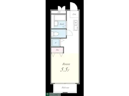 CEREZO・PASEO I(ワンルーム/3階)の間取り写真