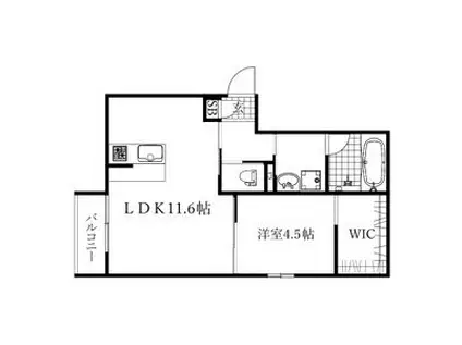 LULL(1LDK/2階)の間取り写真