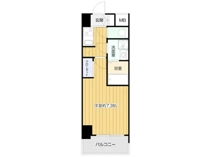 S-RESIDENCE新大阪ウエスト(1K/9階)の間取り写真