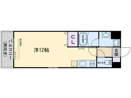 コージーコート(ワンルーム/3階)の間取り写真