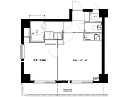 アルゴ元浅草(1LDK/2階)の間取り写真