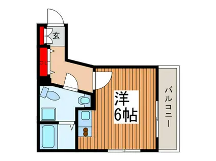 コルドンノワール(ワンルーム/3階)の間取り写真