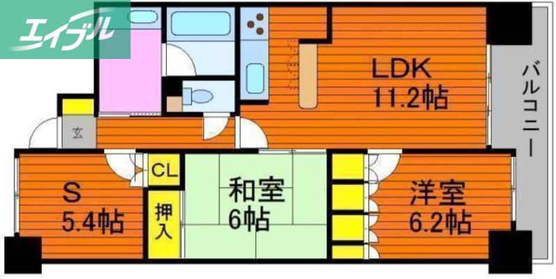 アルファステイツ野田II(3LDK/11階)の間取り写真