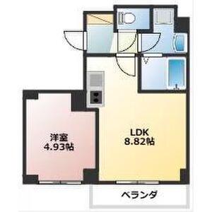 BLUE SQEARE(1K/3階)の間取り写真