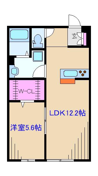 リブリ・THE SEED日吉(1LDK/1階)の間取り写真