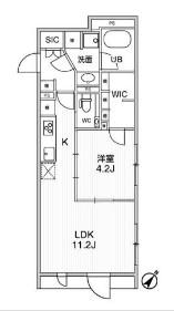 REVE RESIDENCE目黒 レーヴレジデンス目黒(1LDK/3階)の間取り写真