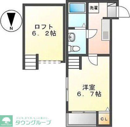 メゾン栄生(1K/1階)の間取り写真