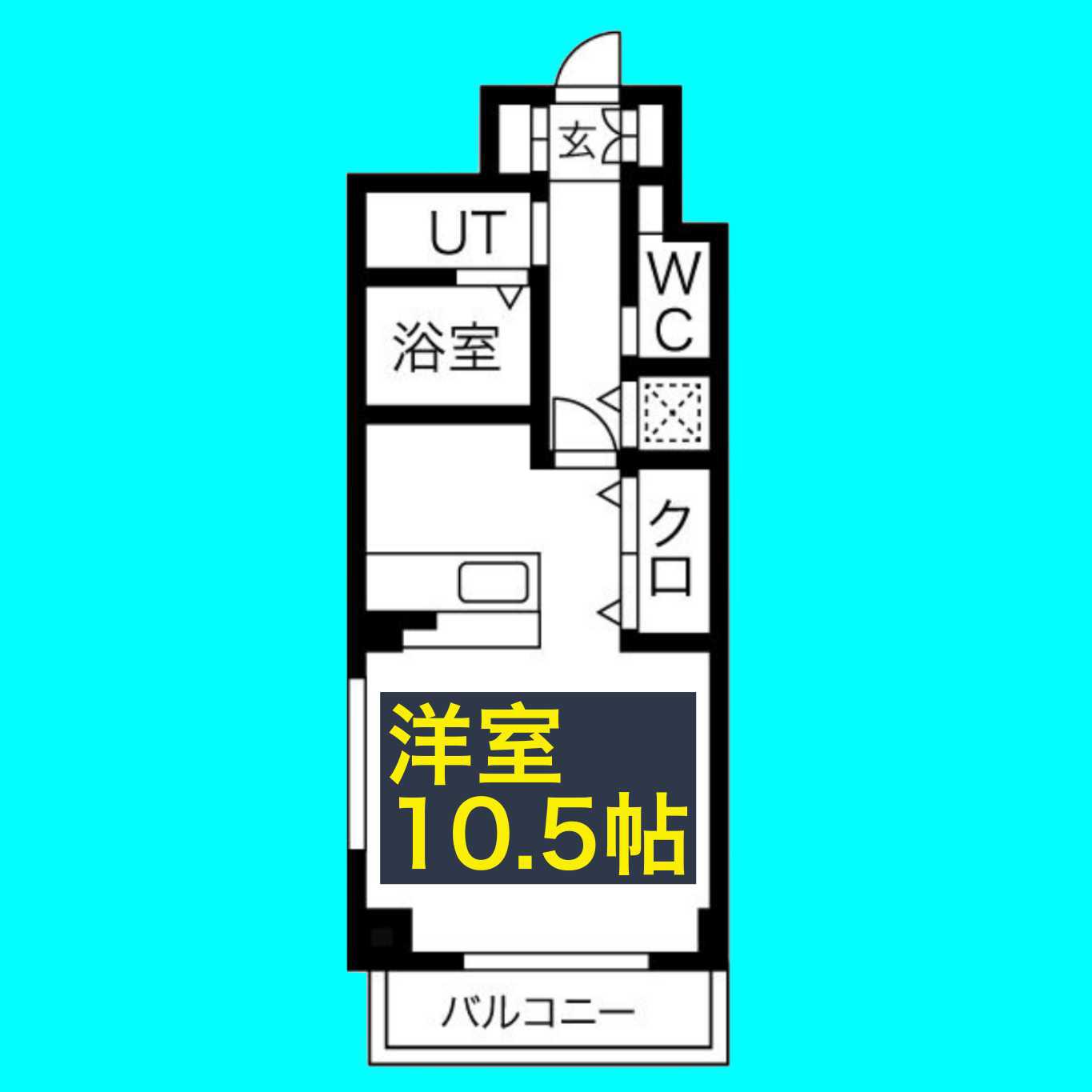 NEPLUS T(ワンルーム/6階)の間取り写真