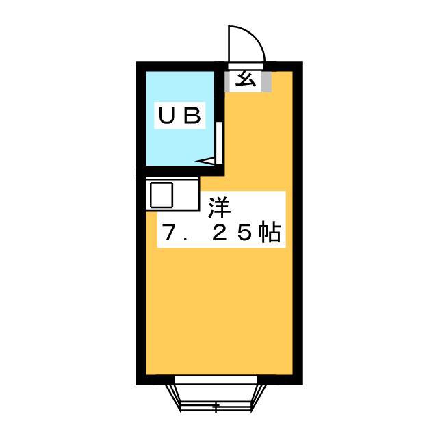 プリシード中野(ワンルーム/1階)の間取り写真