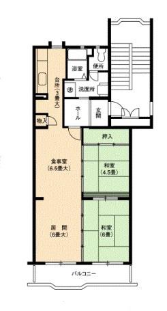 URアーバニア滝子南(4LDK/4階)の間取り写真