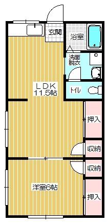 はさまじスペース(1LDK/2階)の間取り写真