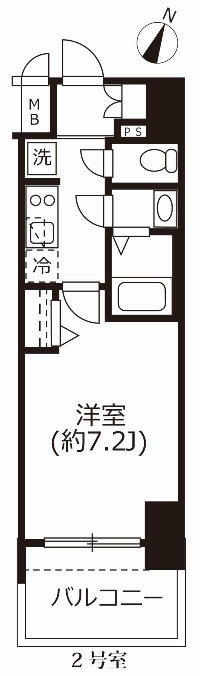アドバンス名古屋モクシー(1K/5階)の間取り写真