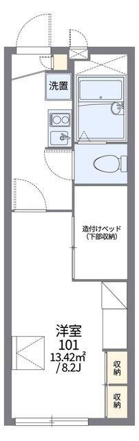 レオパレスMACHIDA(1K/1階)の間取り写真