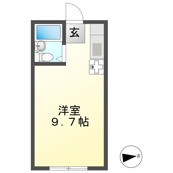 CITRUS(ワンルーム/2階)の間取り写真