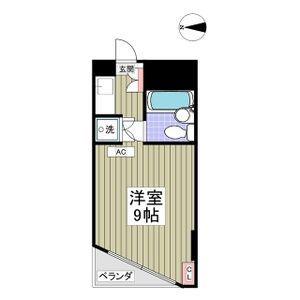シーサイドコート金沢八景(ワンルーム/4階)の間取り写真