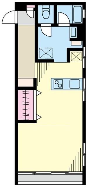 サードリーハイツ本館(ワンルーム/4階)の間取り写真