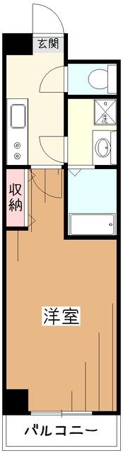 CLAN LIFE(1K/2階)の間取り写真