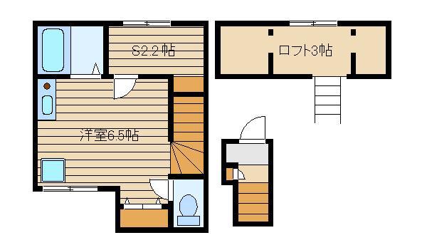 アイコート上石神井(ワンルーム/2階)の間取り写真