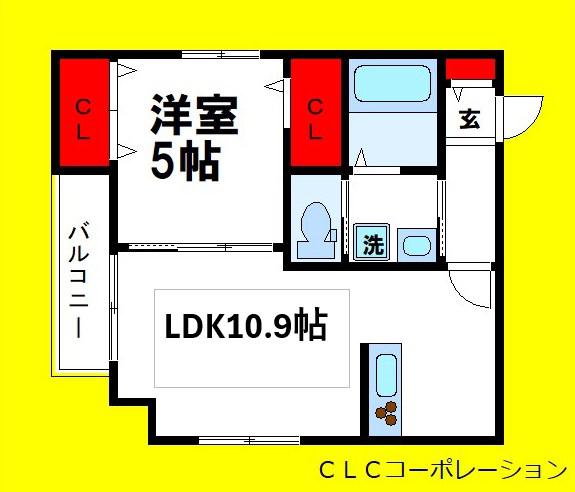 スカイメゾン(1LDK/1階)の間取り写真