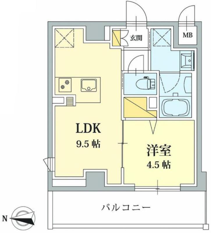 SHA MAISON 御幸町御池(1LDK/9階)の間取り写真