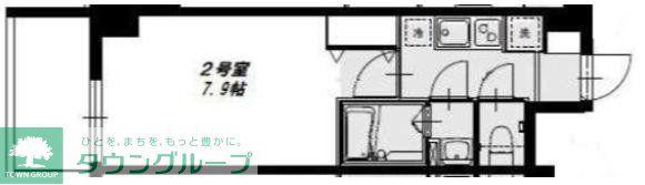 RISING PLACE桜木町三番館(1K/5階)の間取り写真