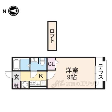 コンフォート三條(1K/2階)の間取り写真