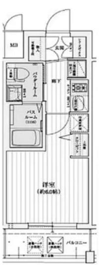 エステムコート新大阪リンクス(1K/3階)の間取り写真