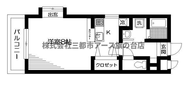 MUスクエア等々力(ワンルーム/2階)の間取り写真